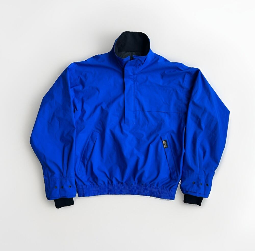 Zero Restriction GoreTex Golf Jacket Men's Small Long Sleeve Waterproof Blue VTG